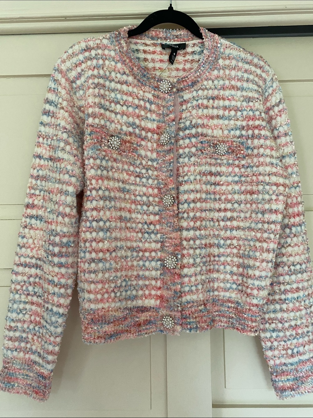 AQUA x Bloomingdale’s snap button cardigan NWT